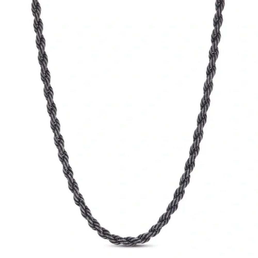 New Stainless Steel Rope 3mm Chain Necklace Unisex - Picture 1 of 6
